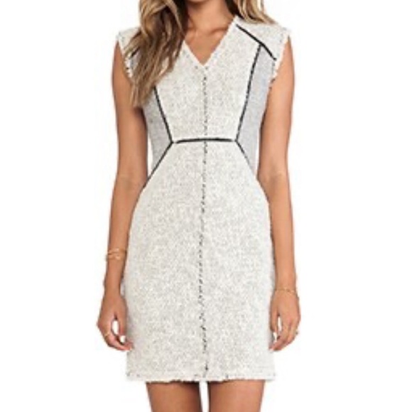 Rebecca Taylor Dresses & Skirts - rebecca taylor Zip Tweed Combo Dress in Pece Size Small 8